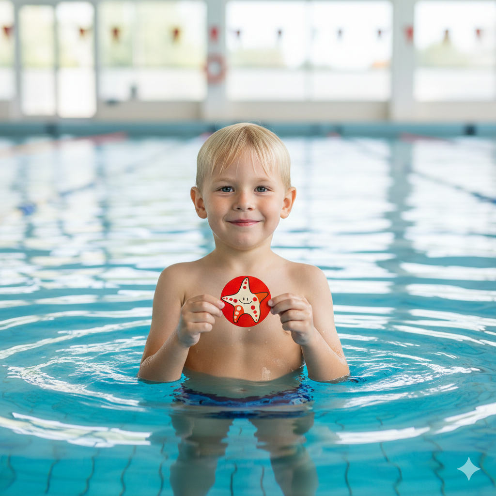 Inklusion Rot Basisstufe Schwimmen können Vorstufe A