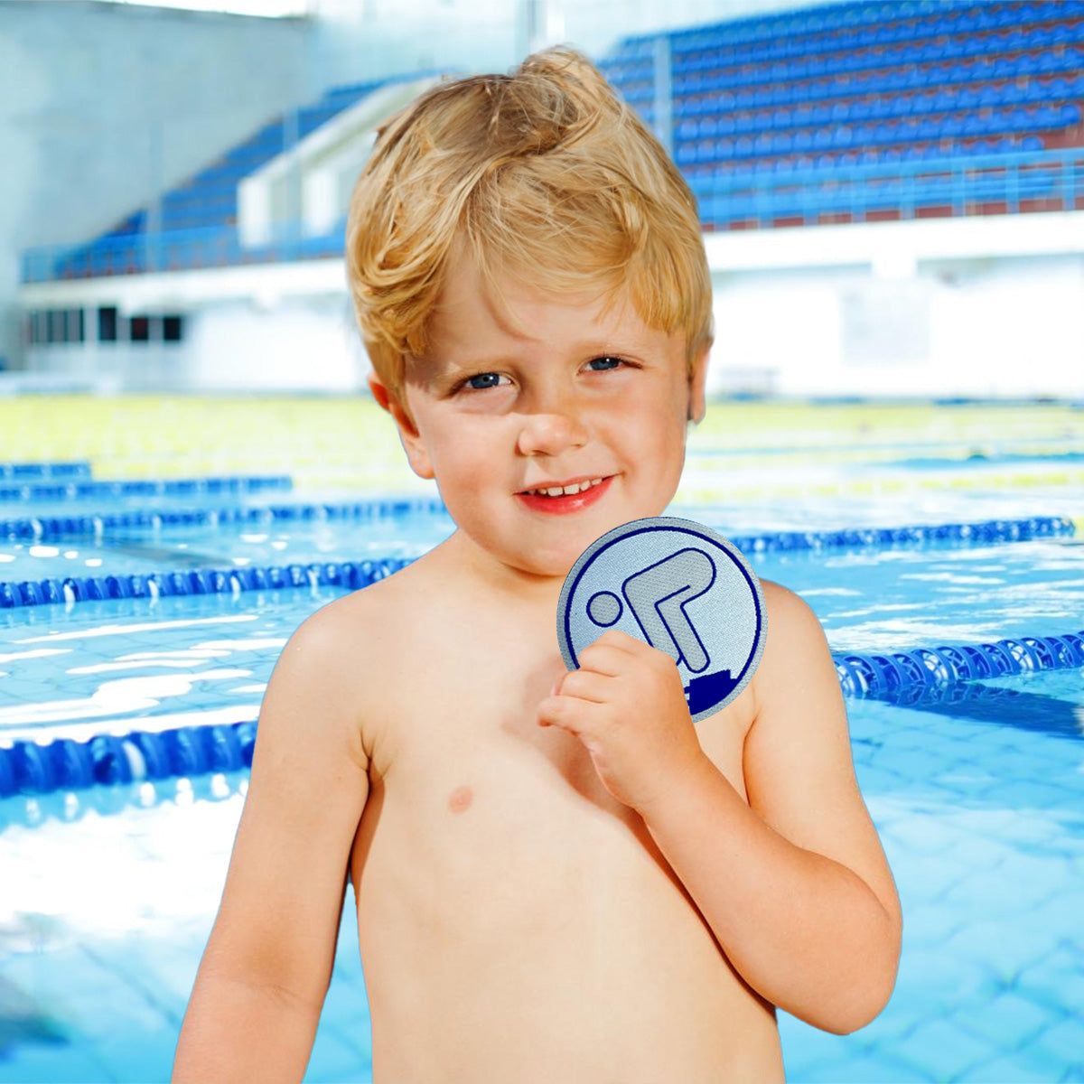 Deutsches Schwimmabzeichen Silber Aufbügler