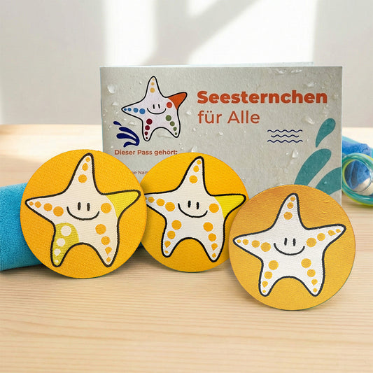Kombi-Pack Seesternchen Gelb Wassergewöhnung & Ausweis