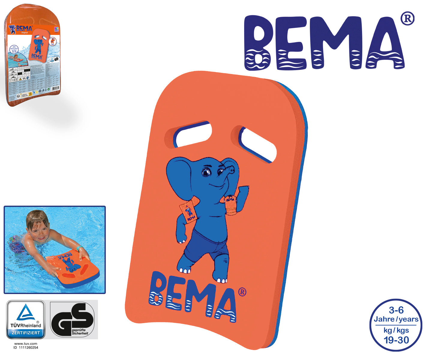 BEMA® Schwimmbrett aus EVA Schaum